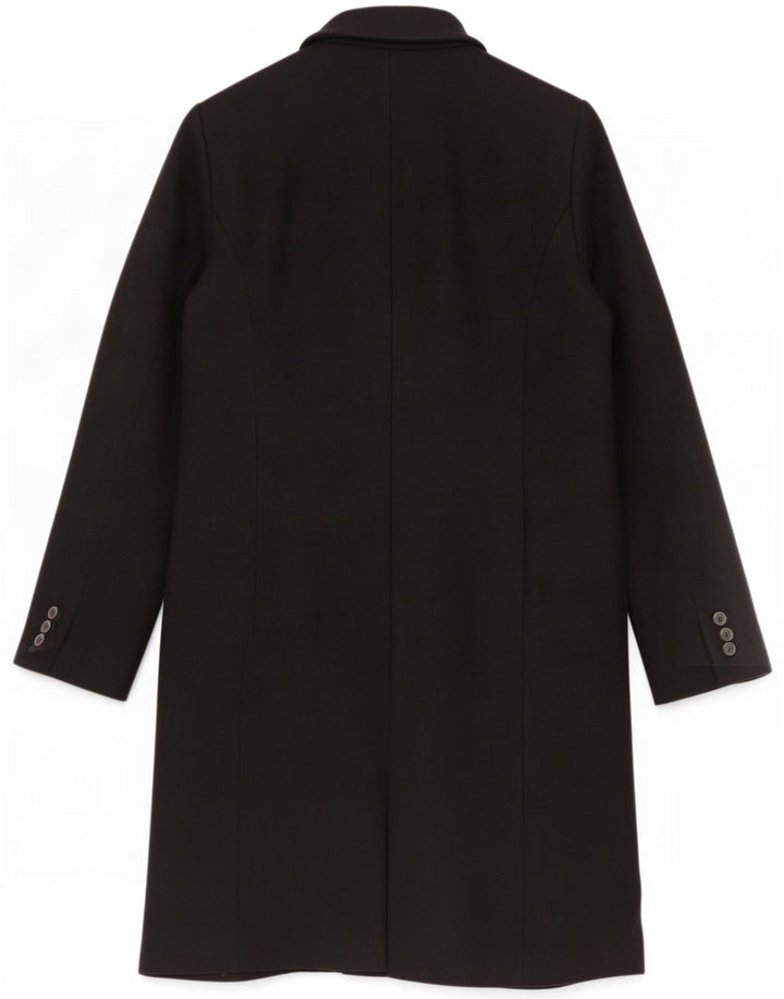 Cappotto doppiopetto da donna Zara UK 14 grande lana nera