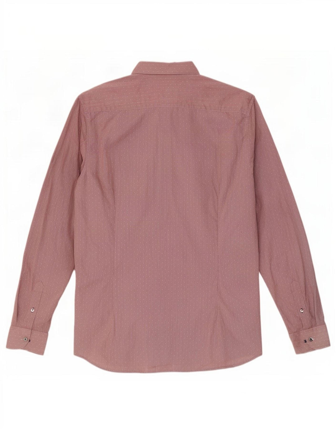 Camicia da uomo Ted Baker taglia 5 XL cotone gessato rosso