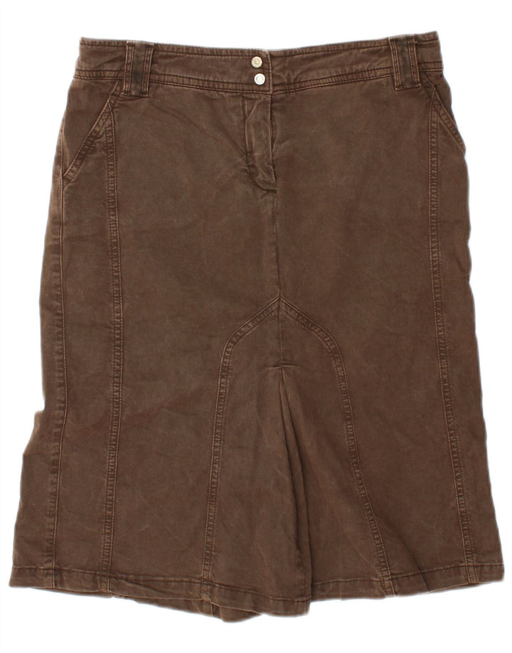 Gonna Trussardi Donna Denim IT 42 Media W30 Marrone Cotone