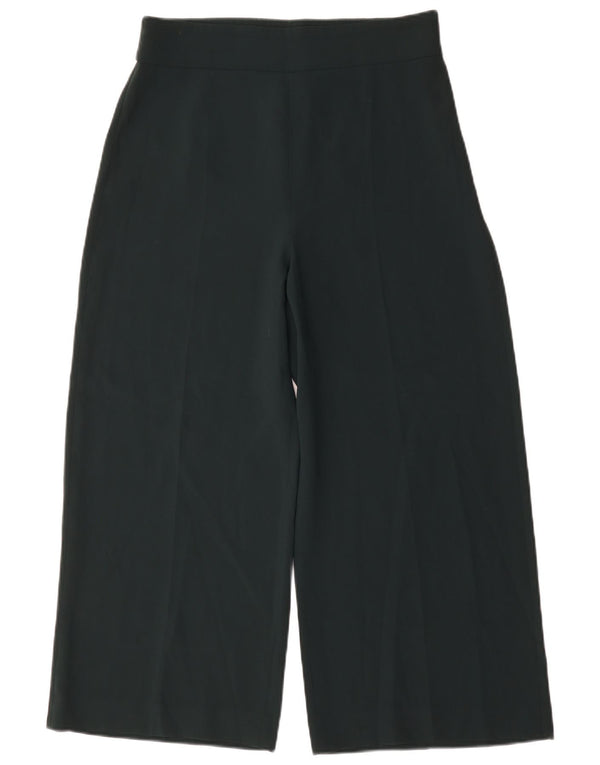 Pantaloni corti da donna Zara a gamba larga grandi W30 L26 poliestere verde