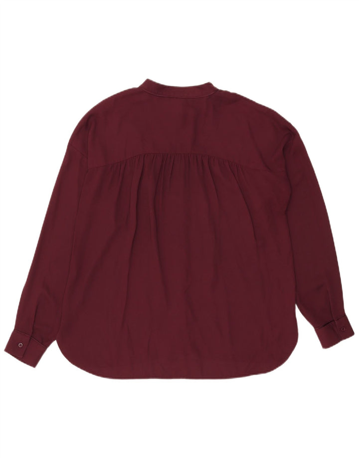 Camicia oversize da donna Warehouse UK 12 Borgogna media