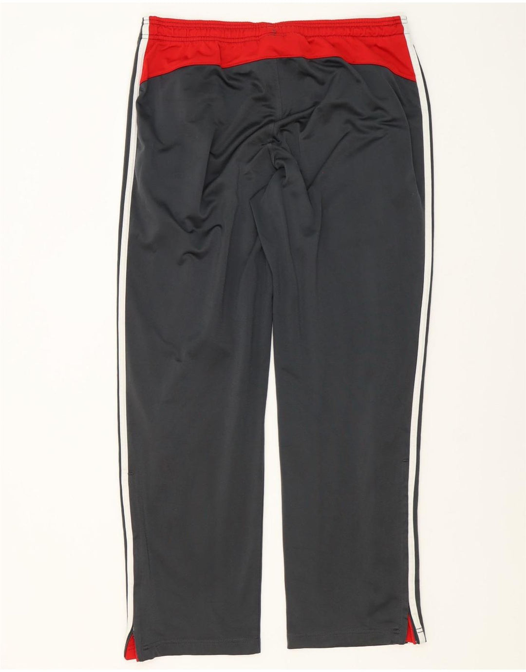 Pantaloni da tuta da uomo ADIDAS UK 42/44 Large Grigio Colourblock Poliestere