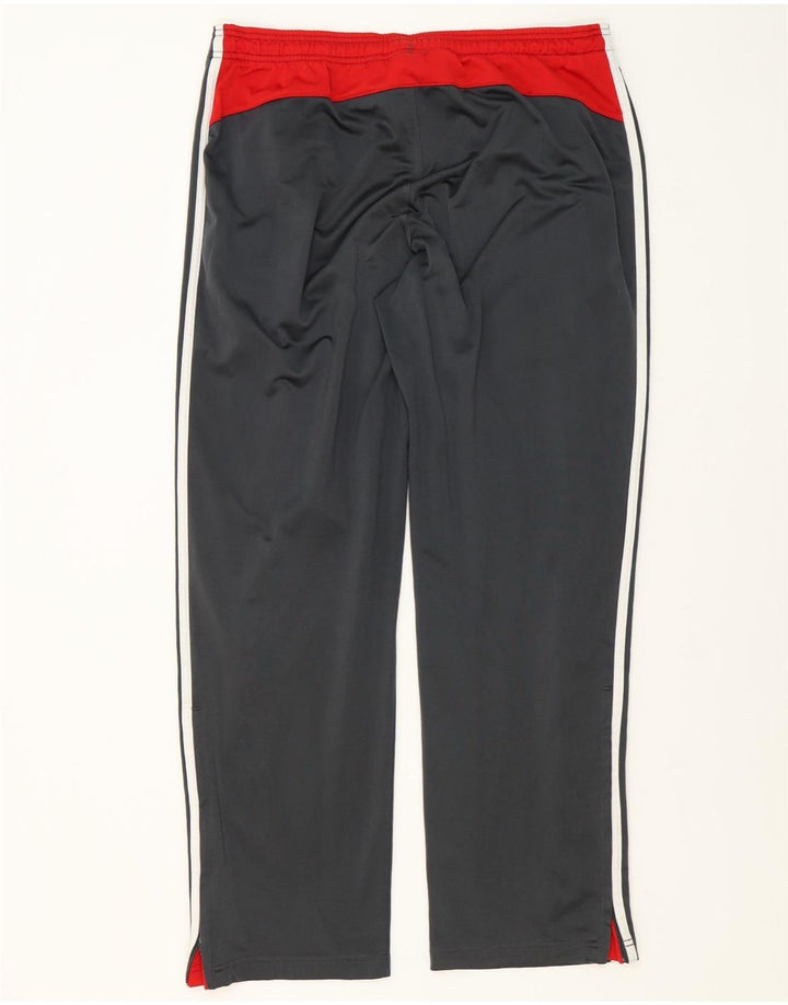 Pantaloni da tuta da uomo ADIDAS UK 42/44 Large Grigio Colourblock Poliestere