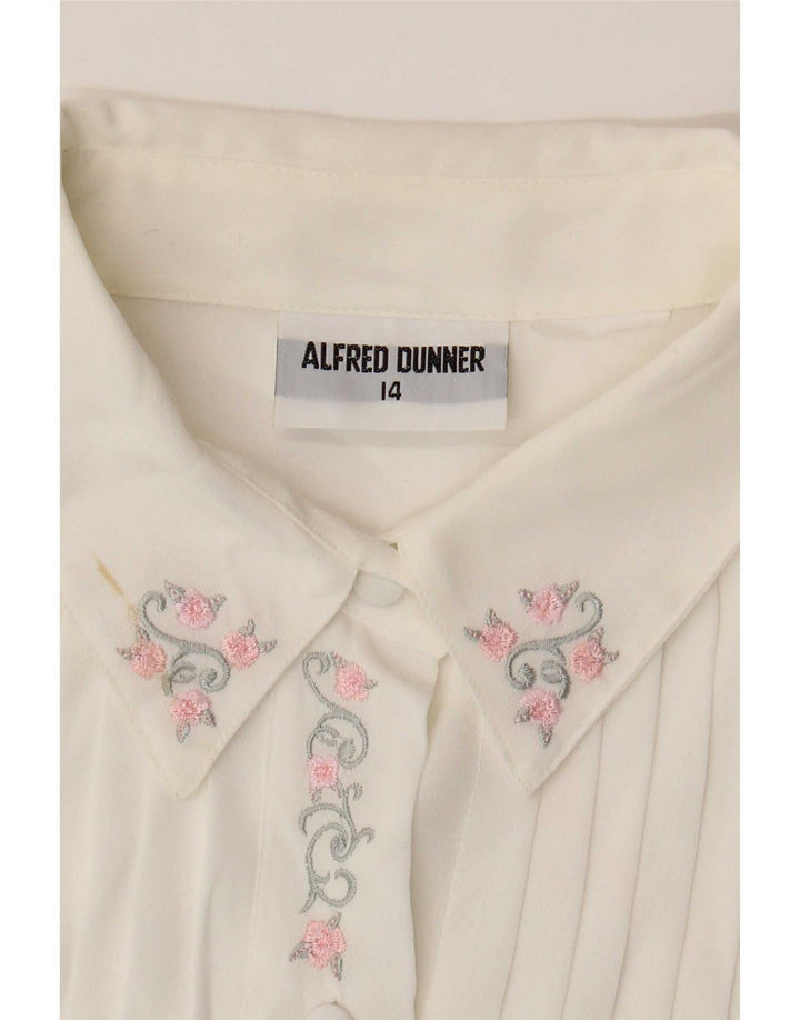 Camicetta trasparente da donna Alfred Dunner UK 14 grande bianca