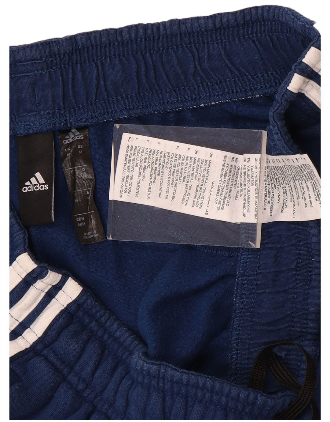 Pantaloni da tuta da uomo ADIDAS Joggers in cotone blu medio