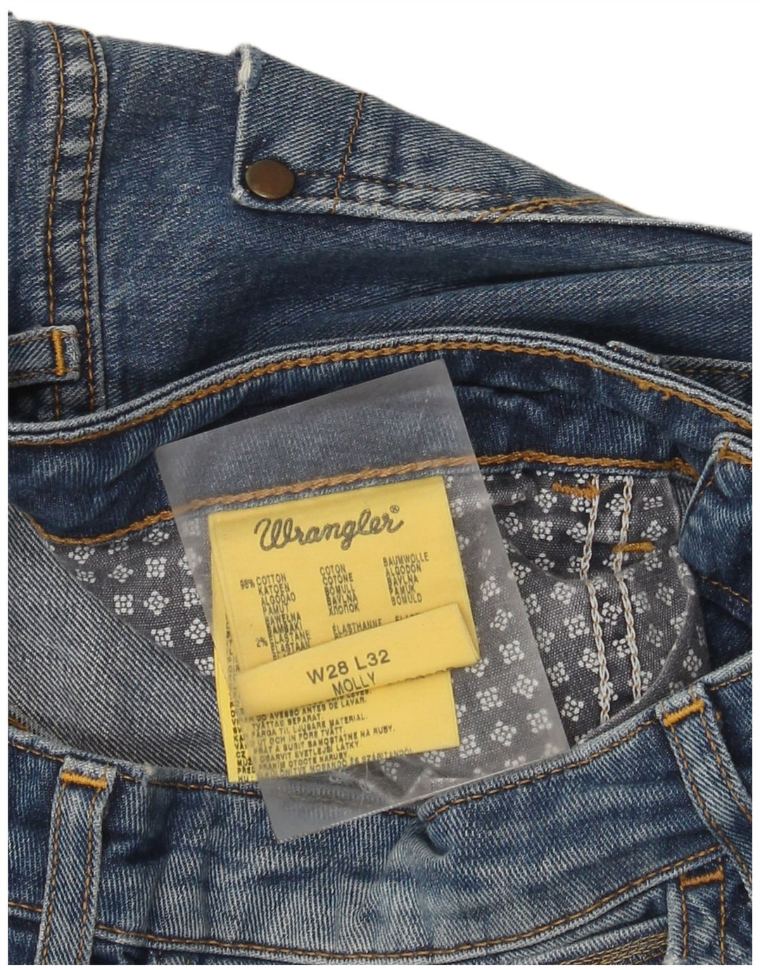 Jeans Wrangler Molly Slim da donna W28 L32 cotone blu