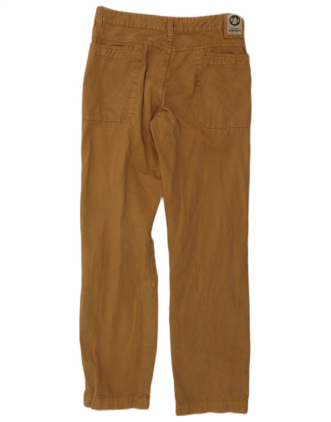 Pantaloni chino dritti da uomo MURPHY & NYE W32 L32 in cotone beige