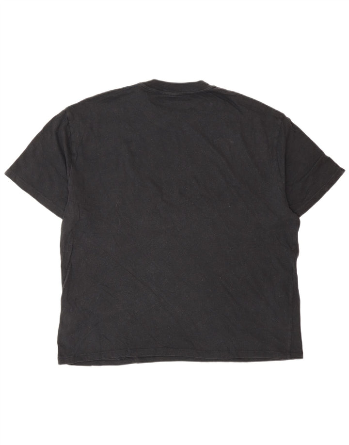 T-shirt da uomo Abercrombie & Fitch in cotone nero medio