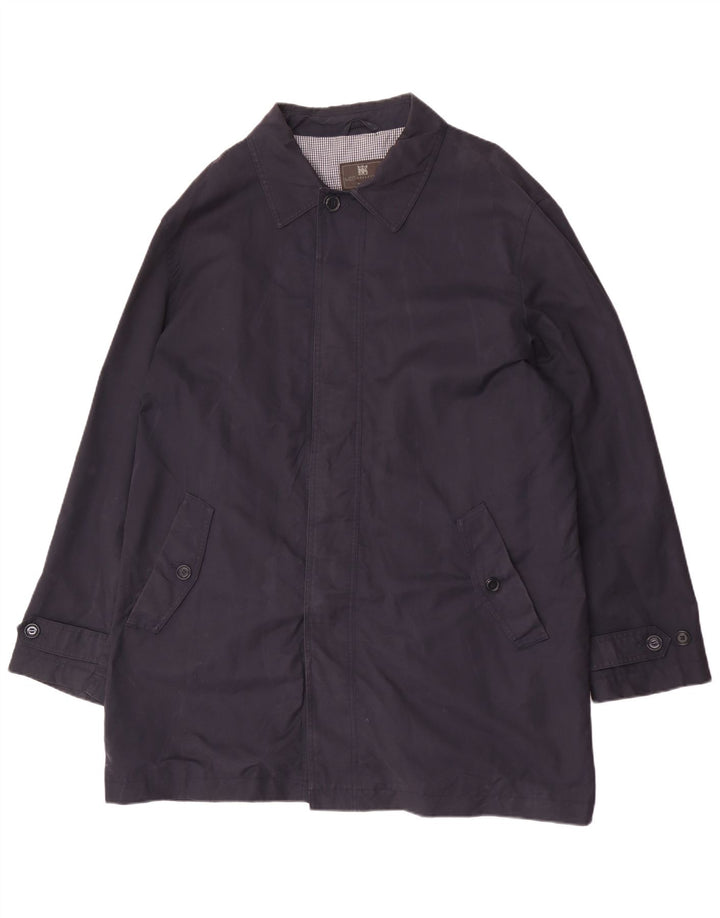 Cappotto da uomo su misura Marks & Spencer UK 44 2XL Blu navy