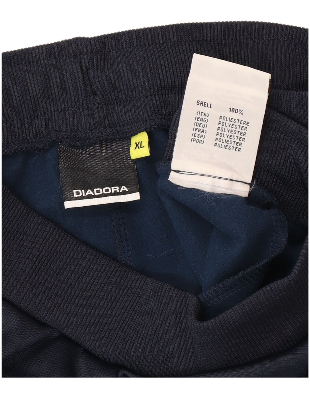 Pantaloni da tuta da uomo Diadora XL in poliestere blu navy