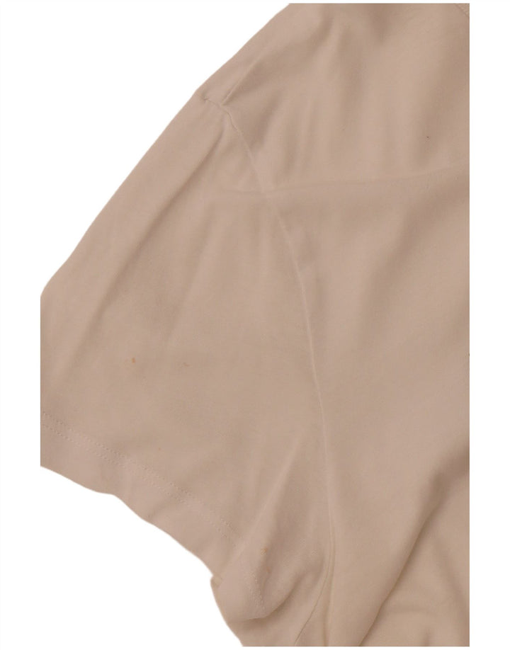 T-shirt grafica da donna LEVI'S Top UK 12 cotone bianco medio