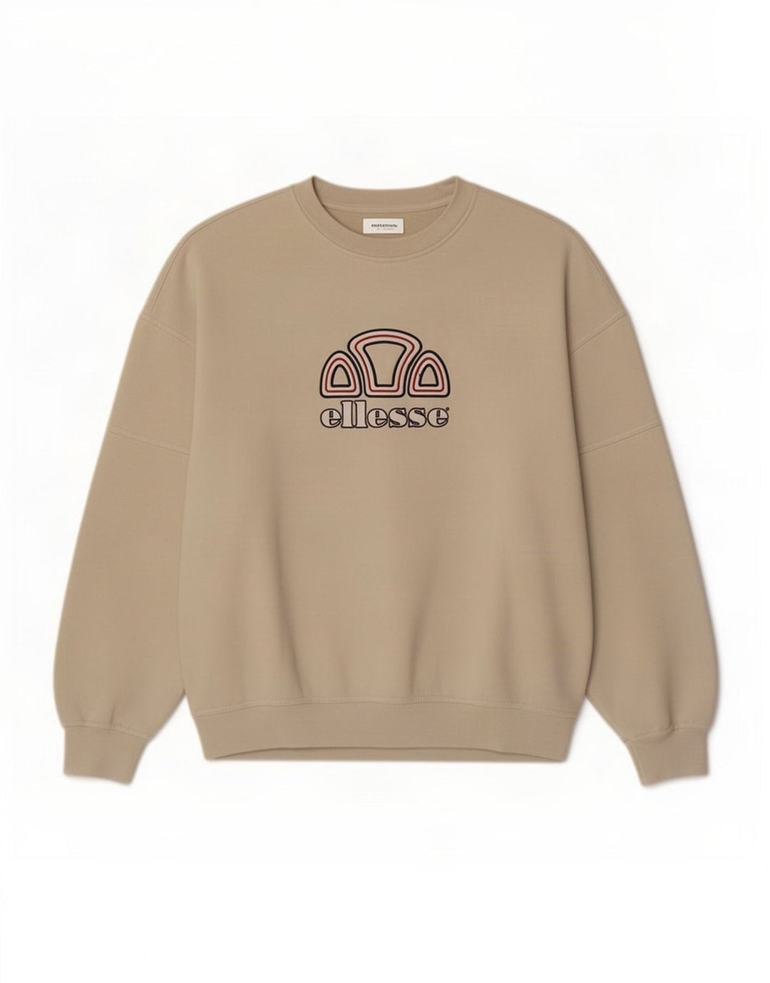 Felpa grafica da uomo Ellesse Maglione grande poliestere beige
