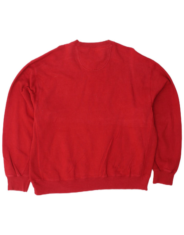 Felpa da uomo IZOD maglione XL rosso cotone