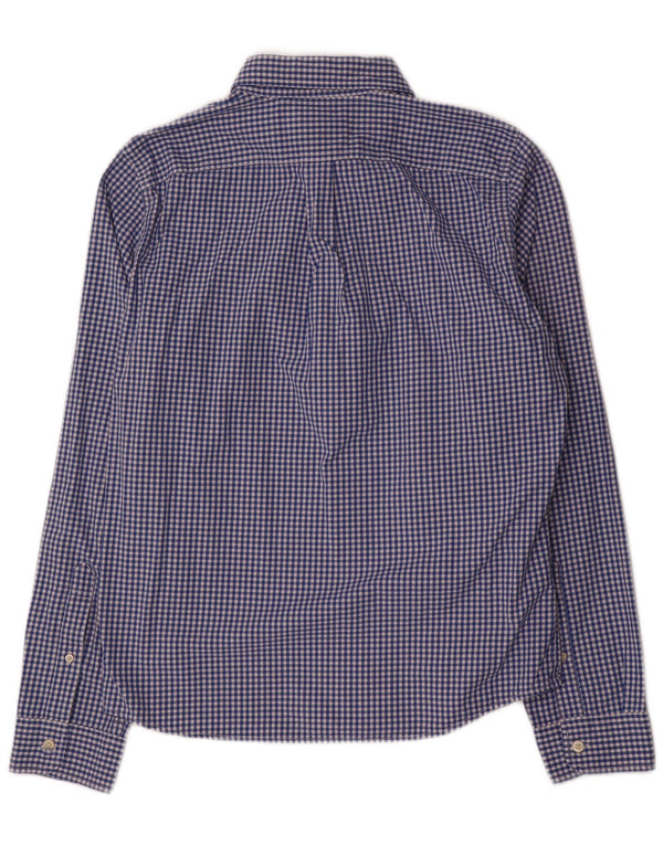Giubbotto bomber muscoloso da uomo Abercrombie & Fitch XL in cotone a quadretti blu
