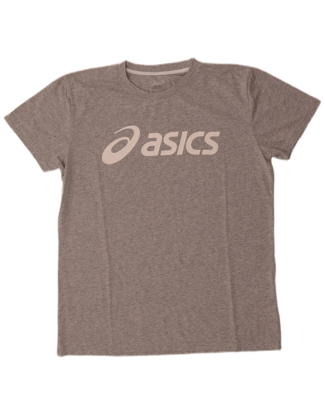 T-shirt grafica da uomo Asics Top grande in cotone chiazzato grigio