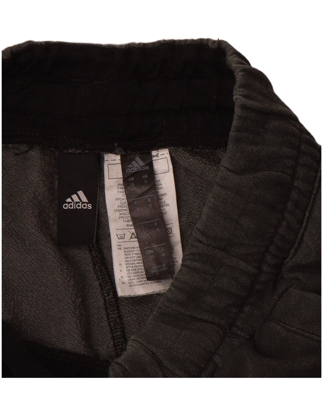 Pantaloncini sportivi Adidas da uomo piccoli in cotone grigio