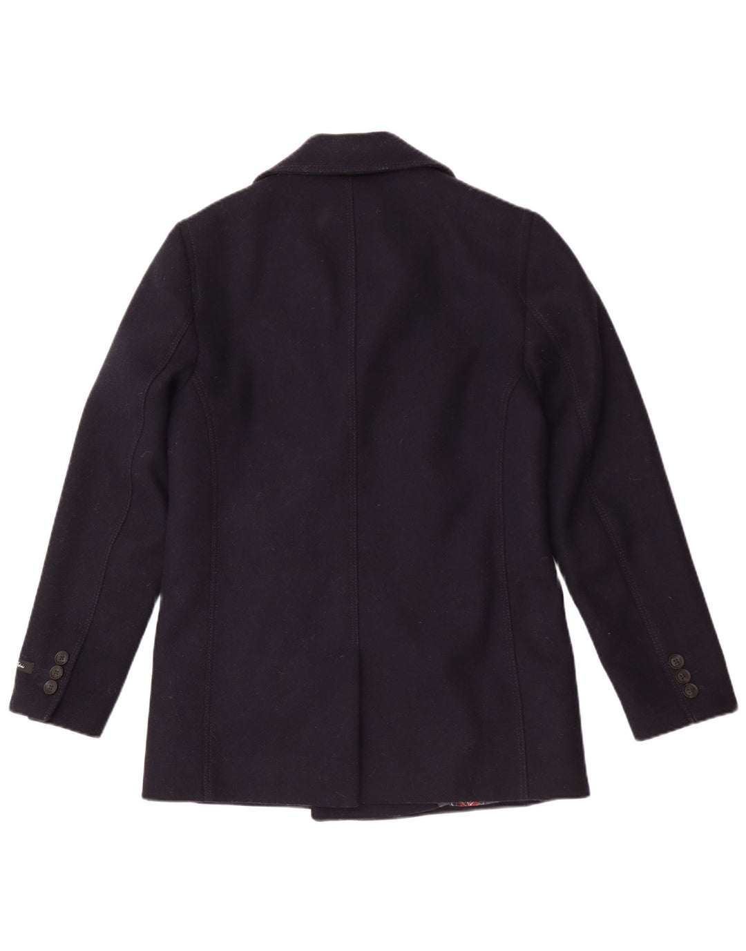 Cappotto da marinaio da uomo Ted Baker taglia 2 piccolo in lana blu navy