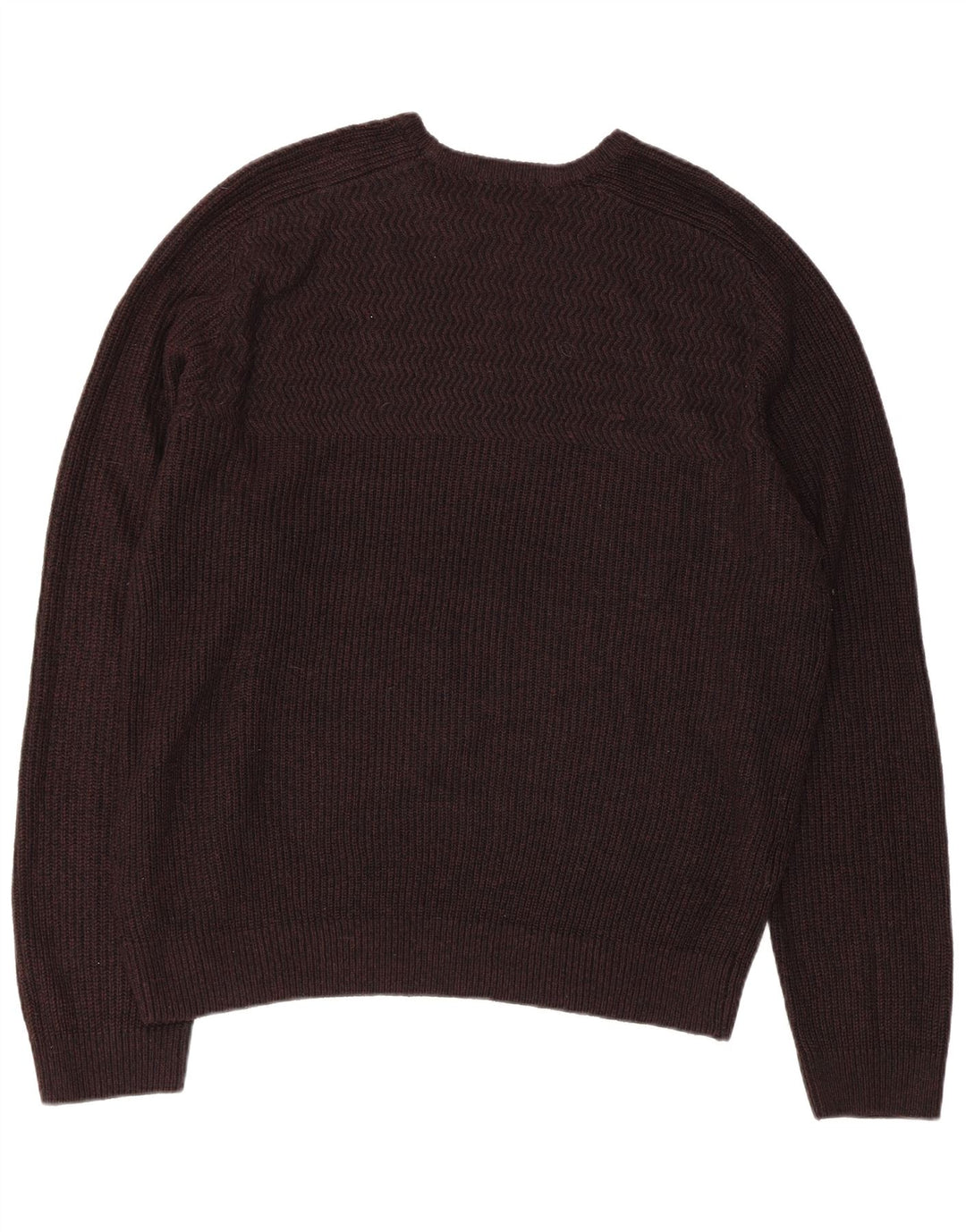 Maglione maglione girocollo da uomo Marks & Spencer XL acrilico marrone