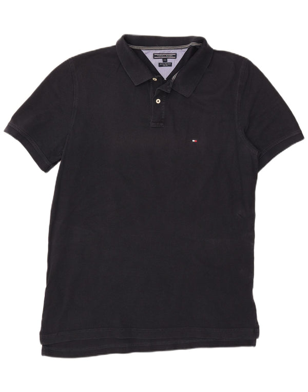Polo slim fit da uomo Tommy Hilfiger 2XL cotone blu navy