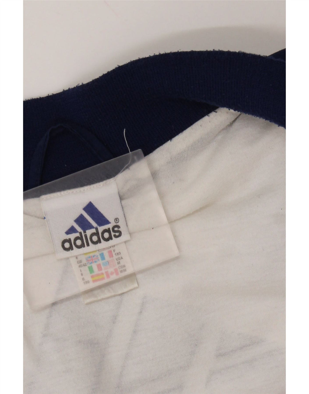 Giacca da tuta da uomo ADIDAS UK 40/42 Medium Navy Blue Colourblock