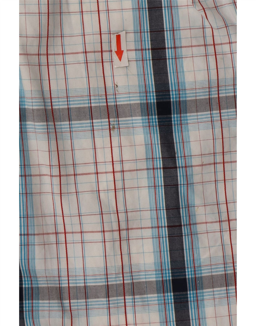 Camicia a maniche corte da uomo Animal in cotone a quadri bianco medio