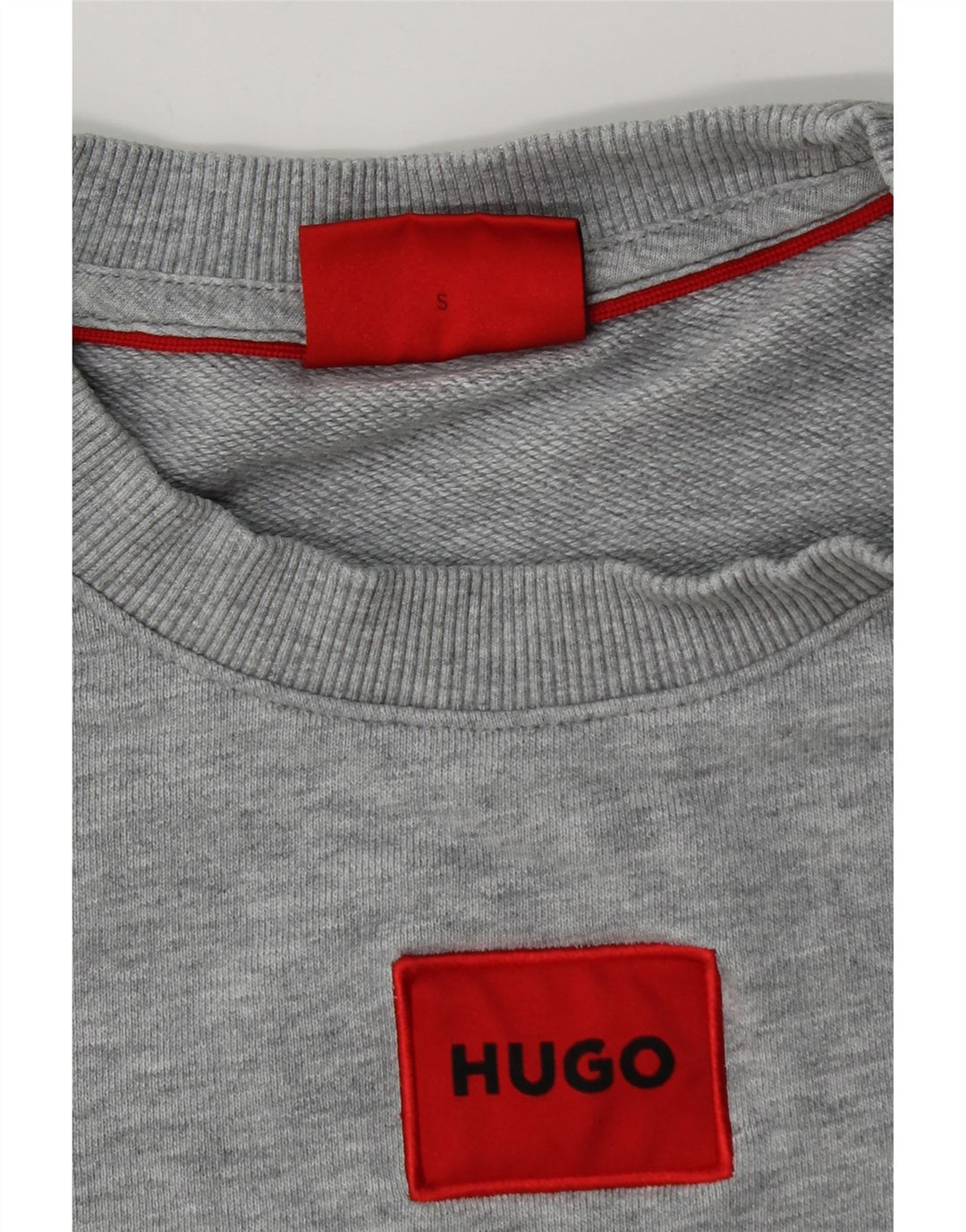 Felpa da uomo Hugo Boss Maglione piccolo cotone chiazzato grigio