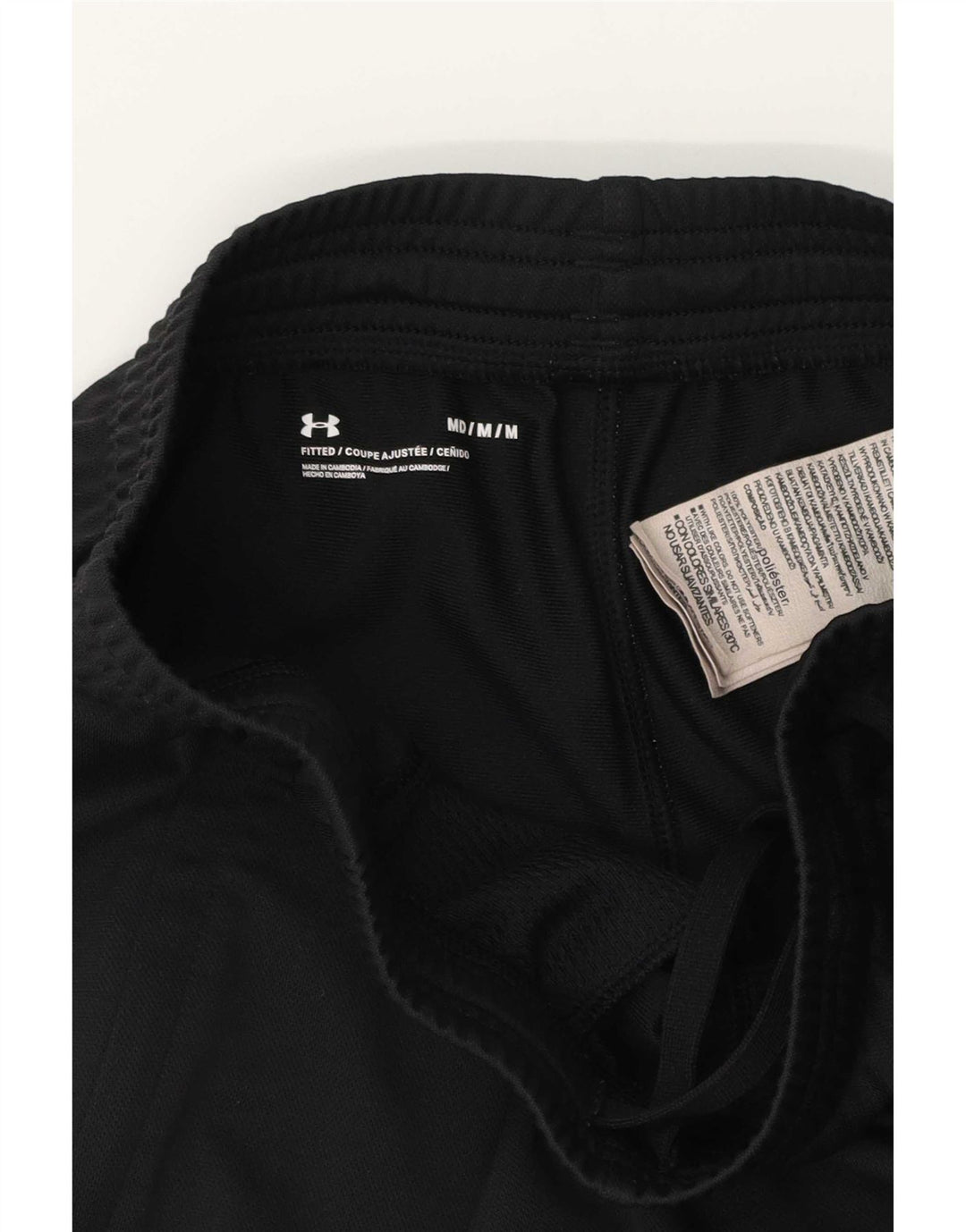 Pantaloni da tuta da uomo Under Armour poliestere nero medio