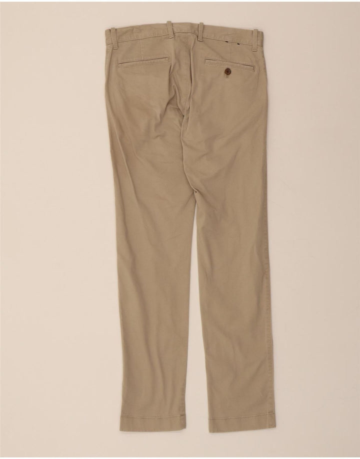 J. CREW Mens Flex Slim Chino Trousers W30 L32 Beige Cotton Vintage J. Crew and Second-Hand J. Crew from Messina Hembry 