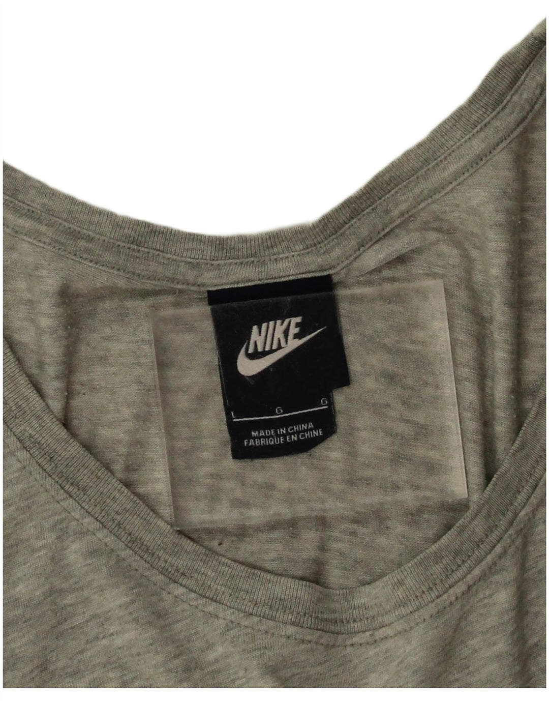 T-shirt grafica oversize da donna Nike Top UK 16 grande grigio chiazzato