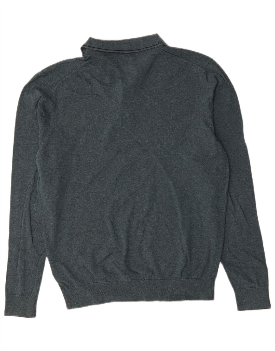 Maglione da uomo Marks & Spencer con collo alto in cotone verde medio