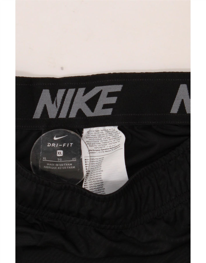 NIKE Pantaloncini sportivi grafici Dri Fit da uomo XL Poliestere chiazzato nero