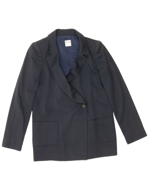 Giacca blazer da donna a 1 bottone Red Valentino UK 12 cotone medio blu navy