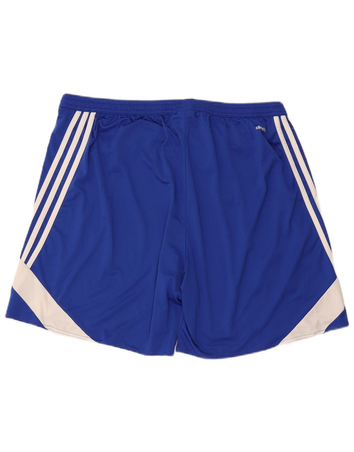 Pantaloncini sportivi Adidas Climalite da uomo 2XL Blu poliestere color block