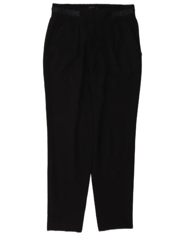 Zara Womens Tapered Casual Trousers XS W24 L27 Black