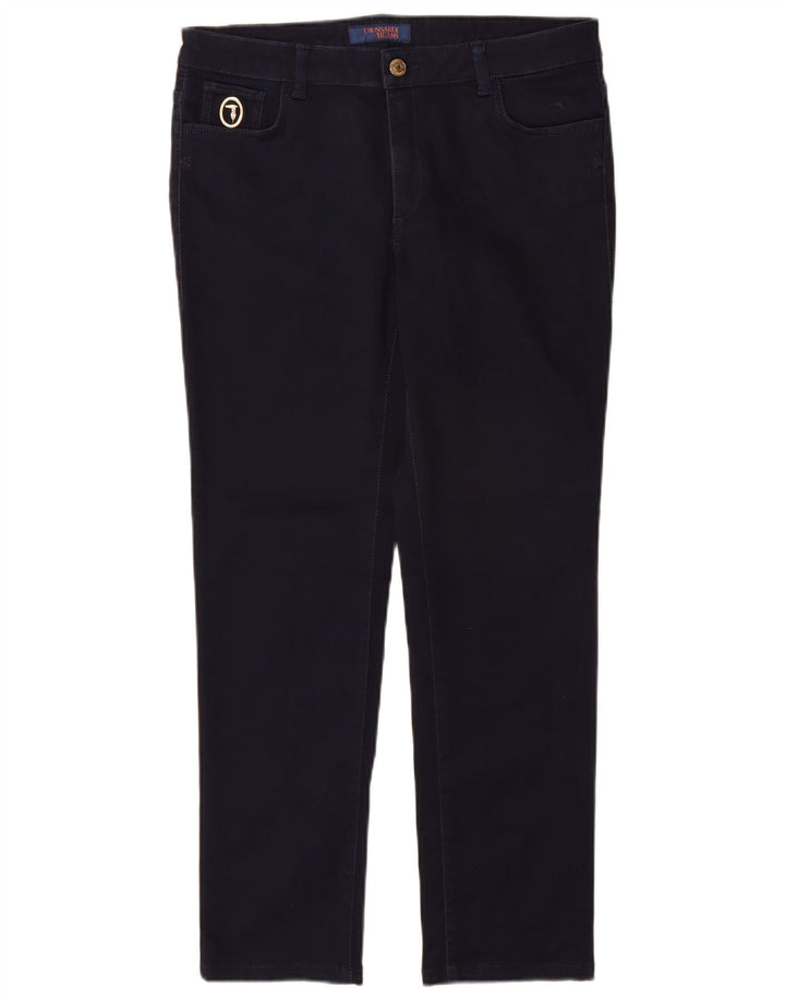 Pantaloni Casual Slim Donna Trussardi W31 L28 Blu Navy