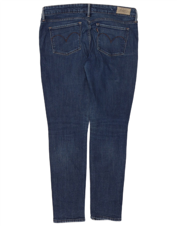 LEVI'S Womens Slight Curve Skinny Jeans US 10 Large W30 L28 Navy Blue