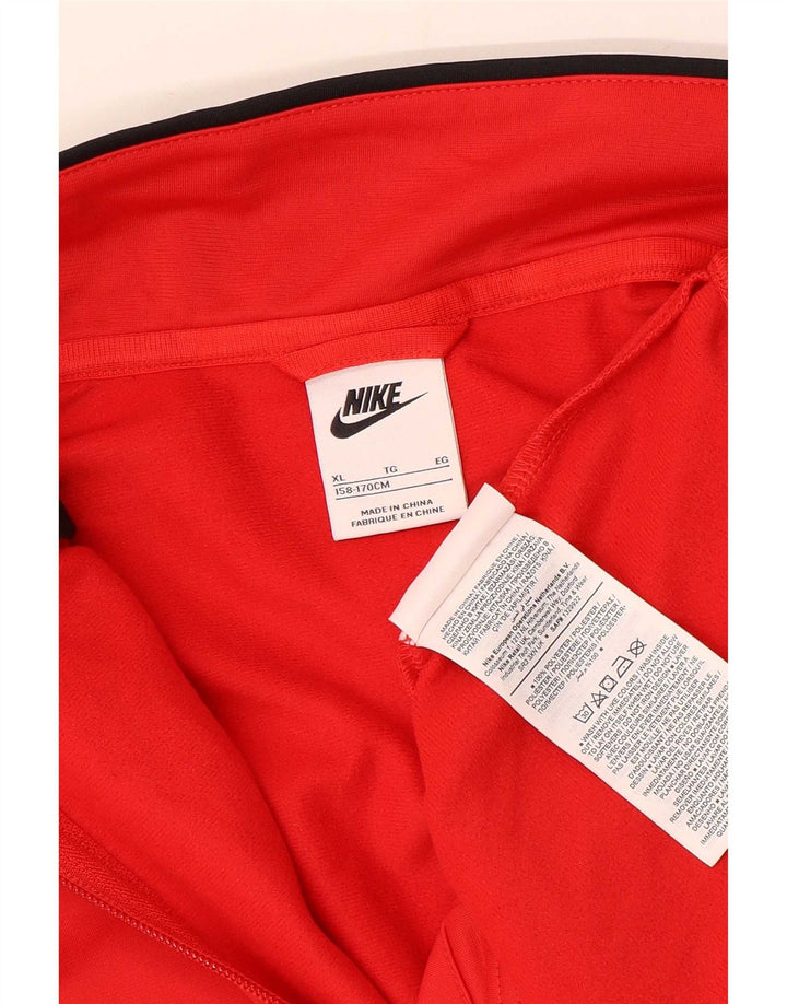 Giacca da tuta Nike da ragazzo, 13-14 anni, XL, in poliestere color block rosso