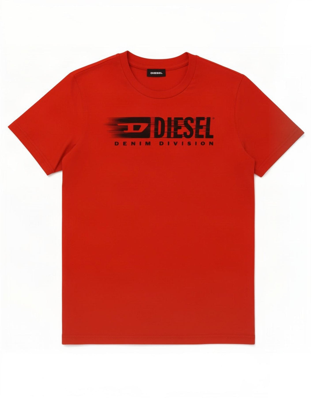 T-shirt grafica da bambino Diesel Top 9-10 anni in cotone rosso