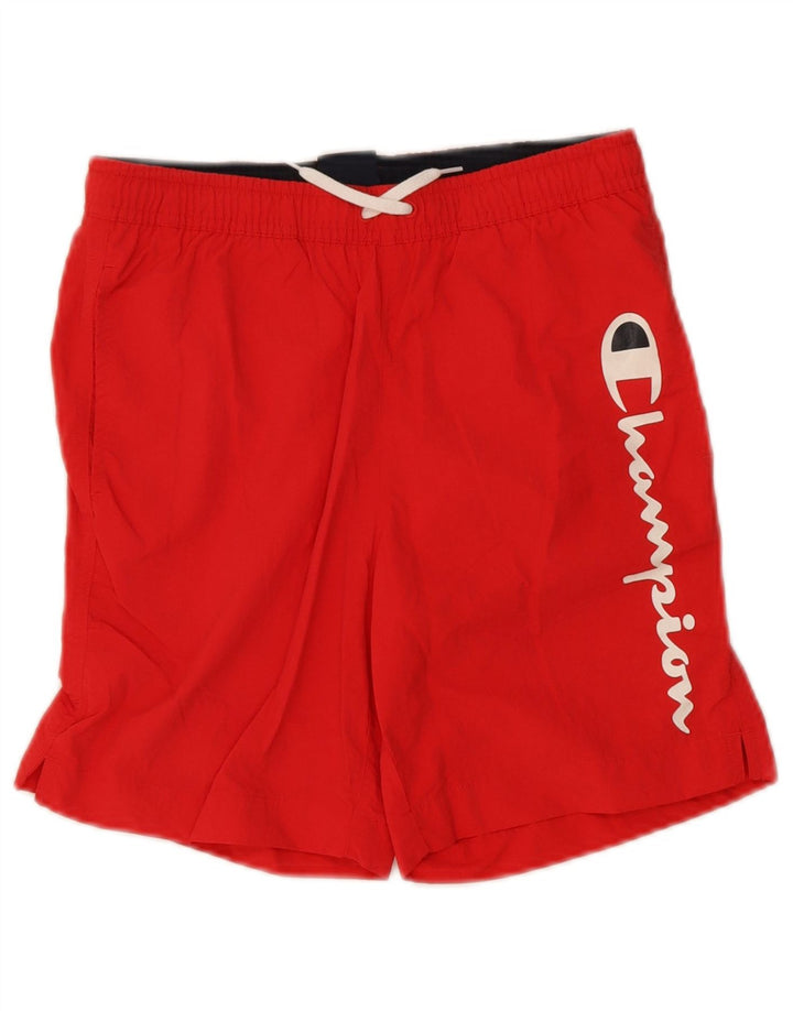 Pantaloncini sportivi con grafica Champion da ragazzo 11-12 anni, grandi, rossi