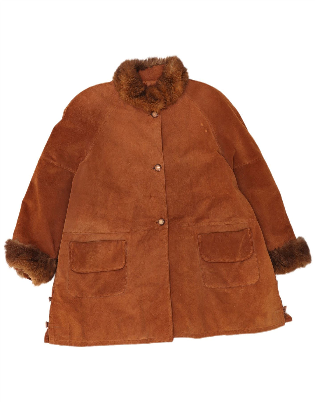 Soprabito da donna in pelle scamosciata Pascucci EU 44 XL Marrone