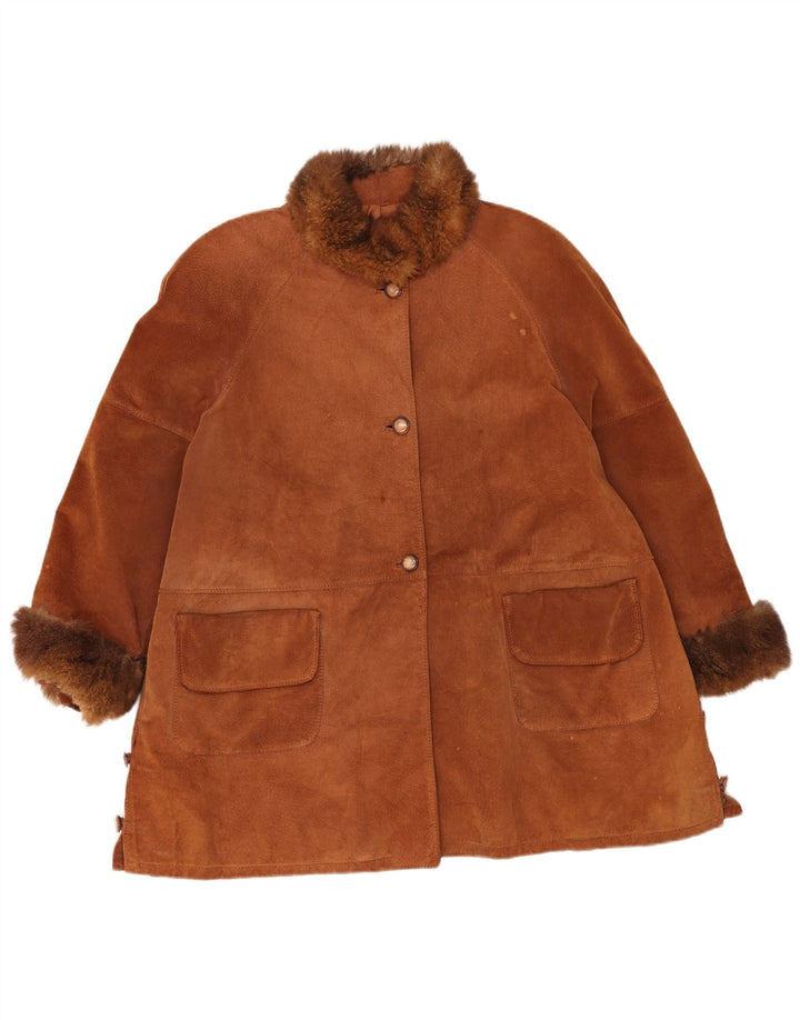 Soprabito da donna in pelle scamosciata Pascucci EU 44 XL Marrone