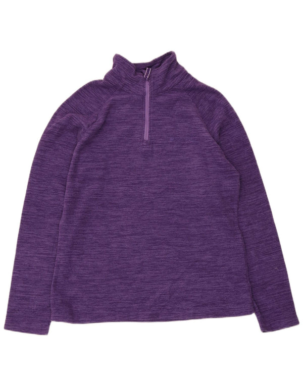 Maglione in pile da donna con collo e zip Mountain Warehouse UK 14 Large Purple Flecked
