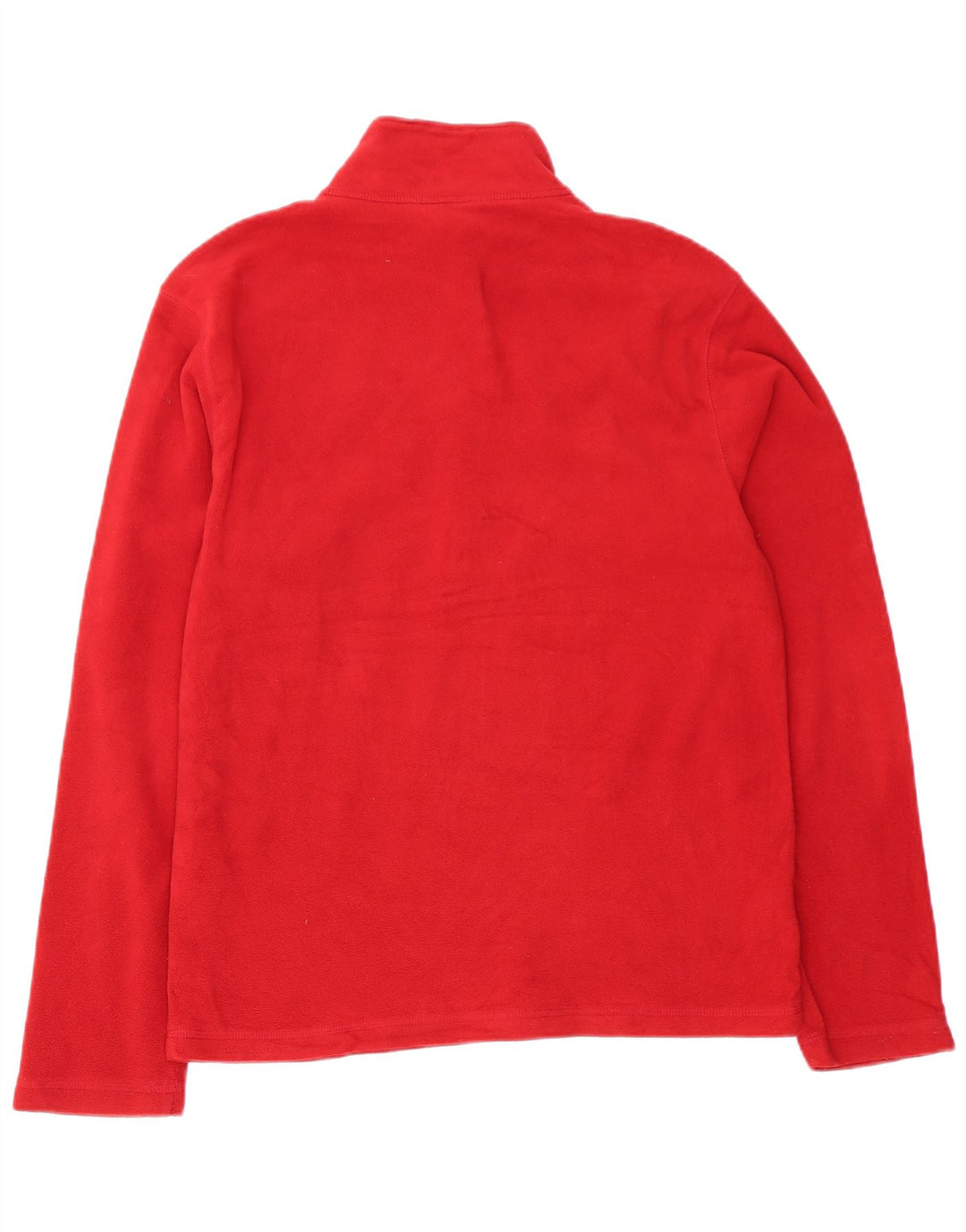 Eddie Bauer Maglione in pile da uomo con zip e collo piccolo in poliestere rosso