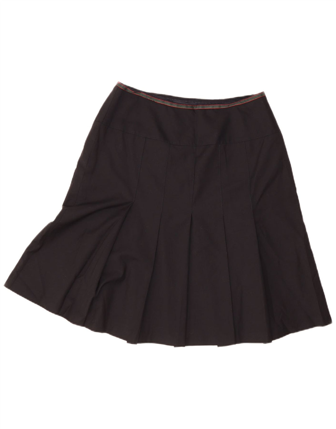 Gonna a pieghe vintage da donna W28 media nera