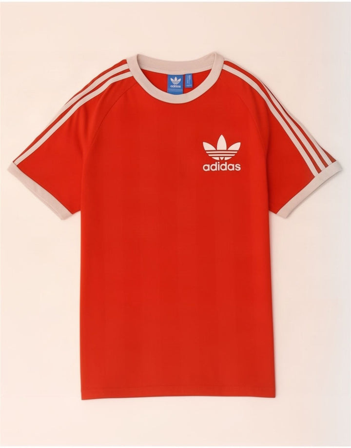 T-shirt da uomo Adidas Top Small rossa in poliestere