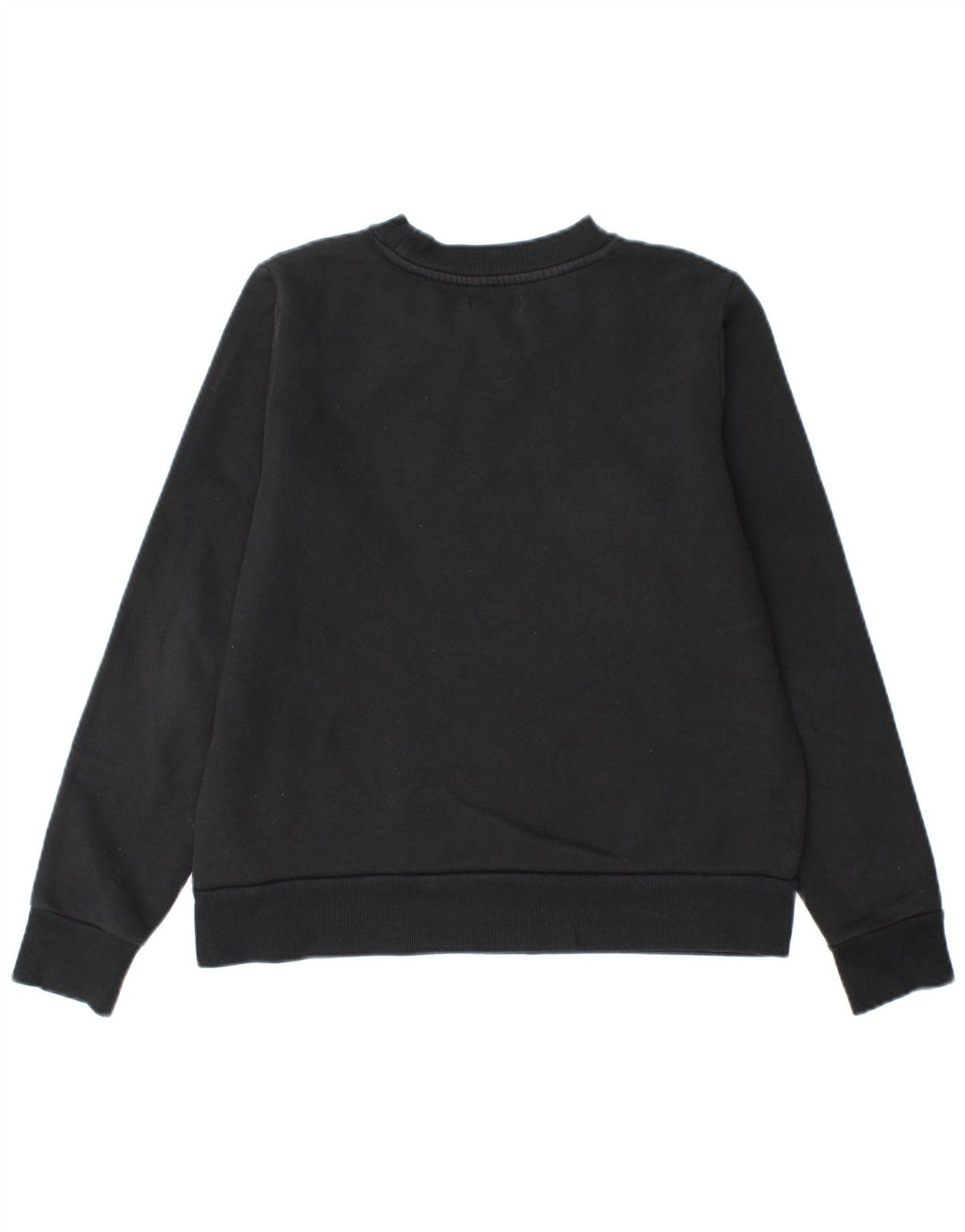 Felpa grafica da donna Calvin Klein Jeans Jumper UK 14 Medium Nero