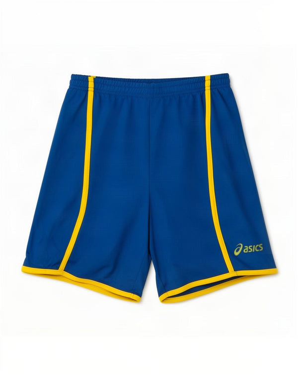 Pantaloncini sportivi Asics da ragazzo 13-14 anni in poliestere blu