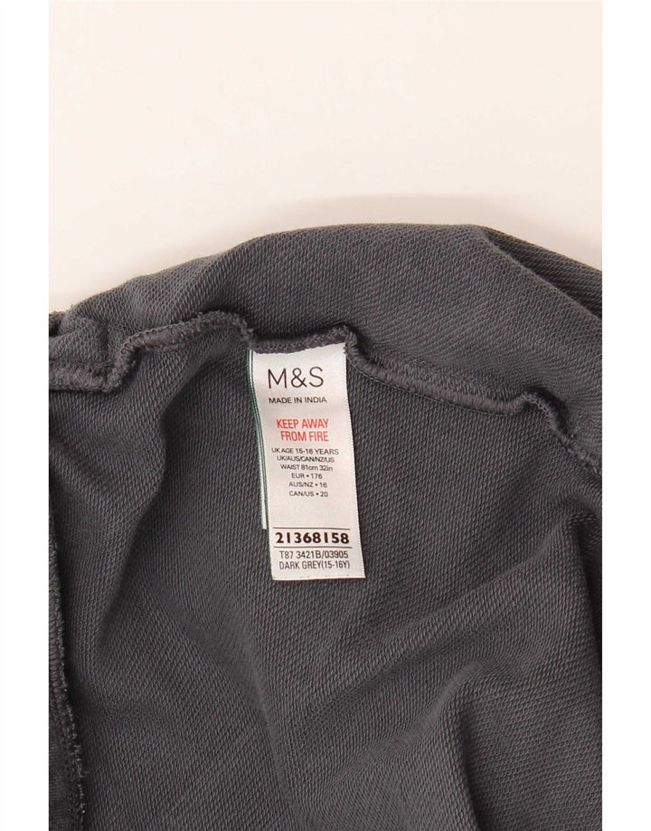 Pantaloncini sportivi Marks & Spencer da bambino 15-16 anni in cotone grigio