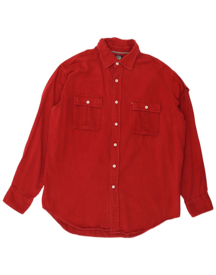 Camicia da uomo Dockers XL in cotone rosso