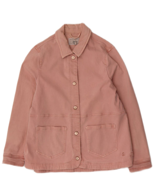 Giacca in denim da donna Joules UK 12 cotone rosa medio